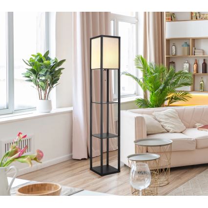 Globo - Επιδαπέδιο φωτιστικό 1xE27/60W/230V μαύρο