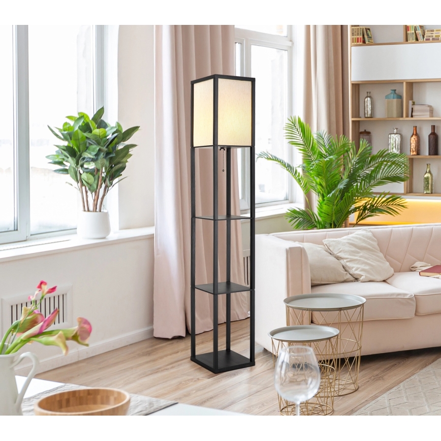 Globo - Επιδαπέδιο φωτιστικό 1xE27/60W/230V μαύρο