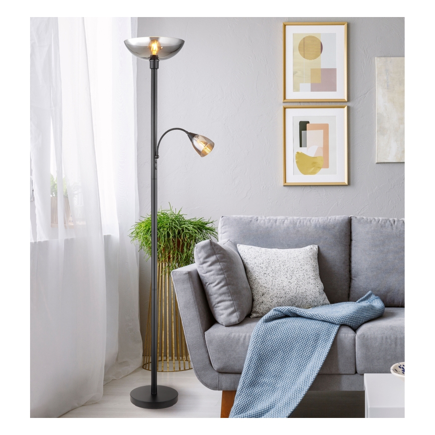 Globo - Επιδαπέδιο φωτιστικό 1xE27/60W/230V + 1xE14/40W