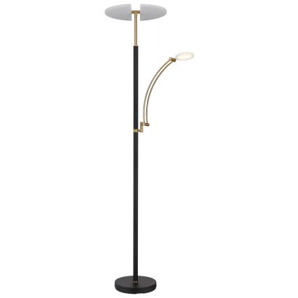 Globo - Ρυθμιζόμενο επιδαπέδιο φωτιστικό LED/40W/230V + LED/5,5W 2700/4000/6000K μαύρο