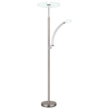 Globo - Ρυθμιζόμενο επιδαπέδιο φωτιστικό LED/40W/230V + LED/5,5W 2700/4000/6000K ματ χρώμιο