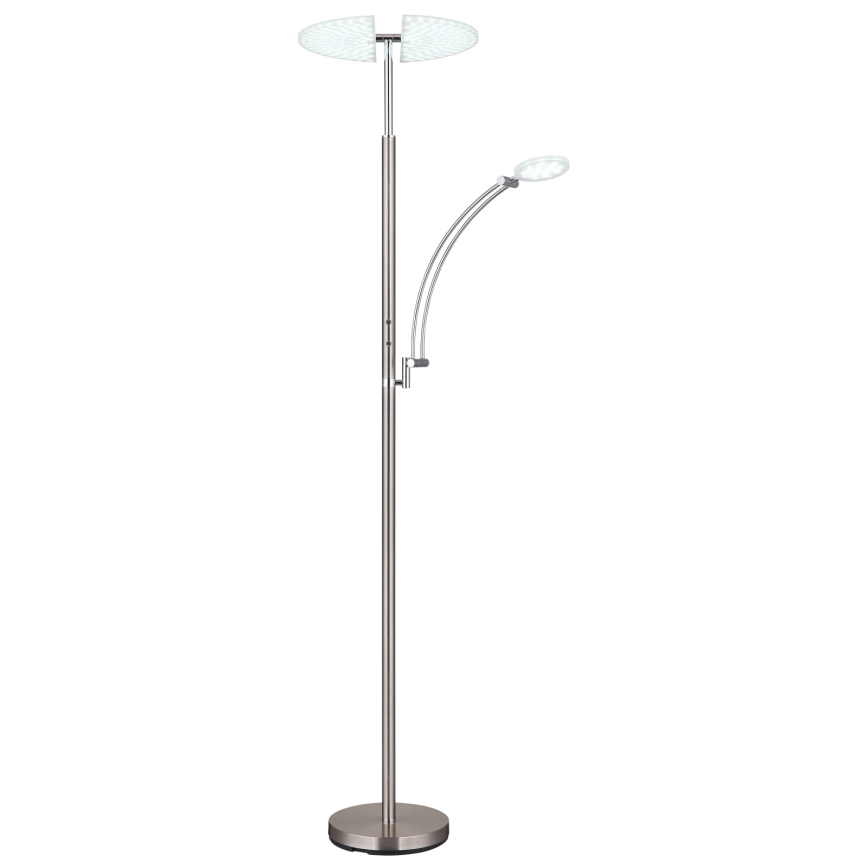 Globo - Ρυθμιζόμενο επιδαπέδιο φωτιστικό LED/40W/230V + LED/5,5W 2700/4000/6000K ματ χρώμιο
