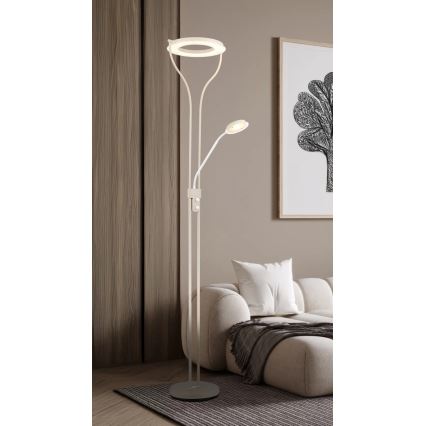 Globo - LED ρυθμιζόμενο επιδαπέδιο φωτιστικό LED/20W/230V + LED/4W 3000K
