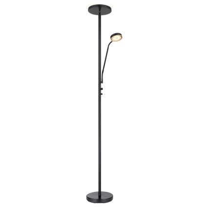 Globo - Ρυθμιζόμενο επιδαπέδιο φωτιστικό LED/18,5W/230V + LED/4,5W 3000K μαύρο