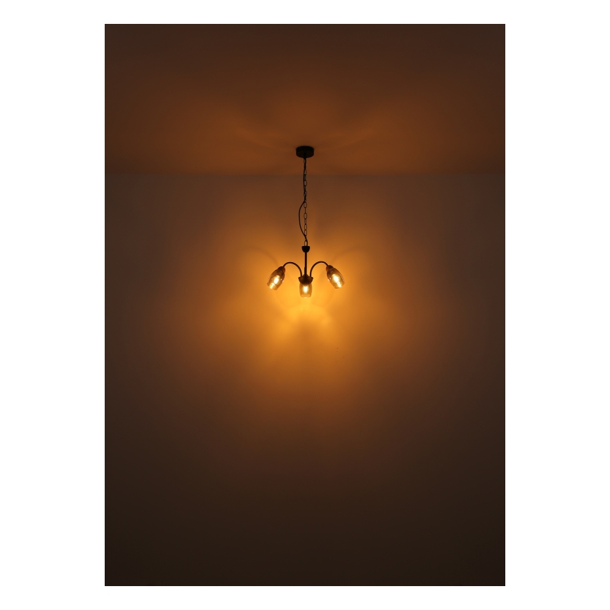 Globo - Πολύφωτο με αλυσίδα 3xE14/25W/230V