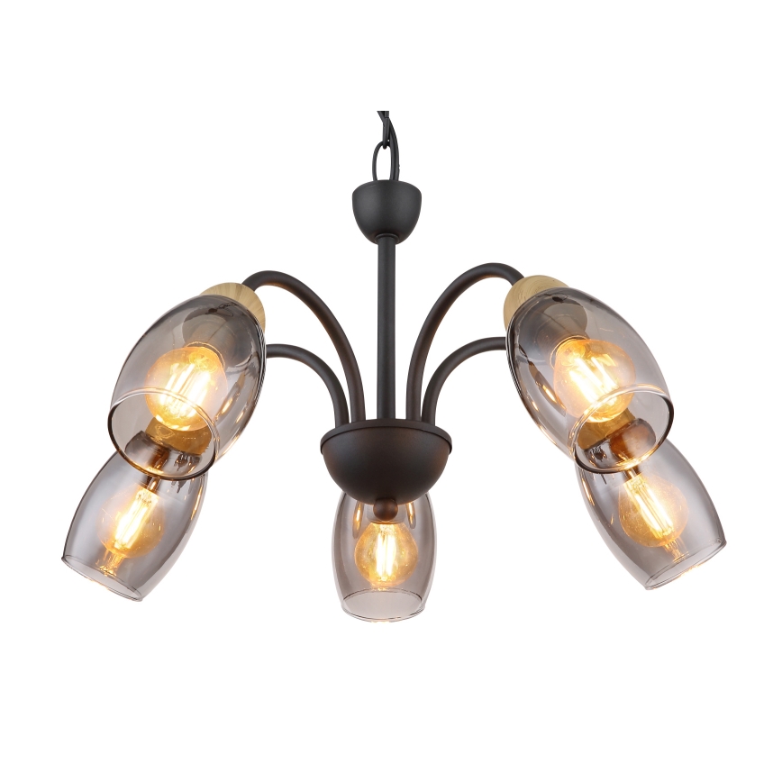 Globo - Πολύφωτο με αλυσίδα 5xE14/25W/230V