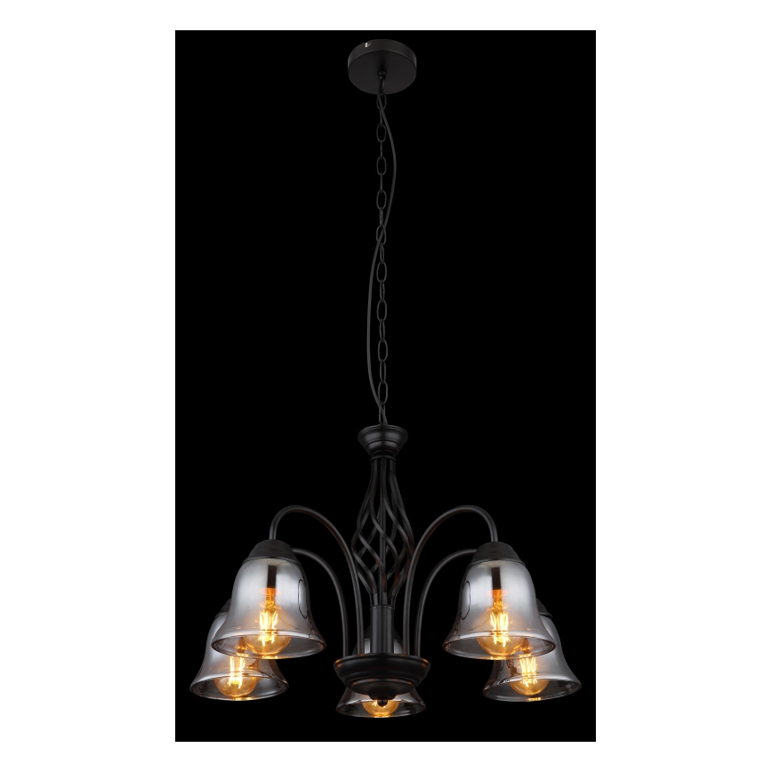 Globo - Πολύφωτο με αλυσίδα 5xE27/60W/230V