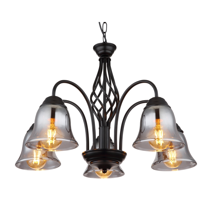 Globo - Πολύφωτο με αλυσίδα 5xE27/60W/230V