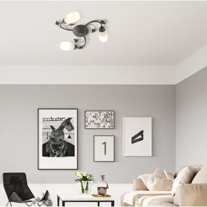 Globo - Πλαφονιέρα οροφής 3xE14/40W/230V