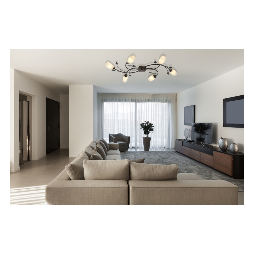 Globo - Πλαφονιέρα οροφής 6xE14/40W/230V