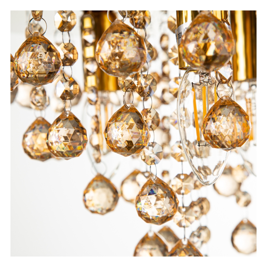 Globo - Φωτιστικό οροφής 5xE14/40W/230V διάμετρος 46 cm χρυσό