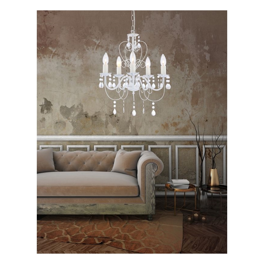 Globo - Πολύφωτο με αλυσίδα 5xE14/40W/230V