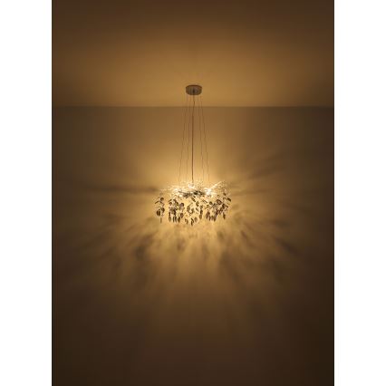 Globo - Κρεμαστό φωτιστικό οροφής 8xG9/8W/230V διάμετρος 61 cm χρυσό