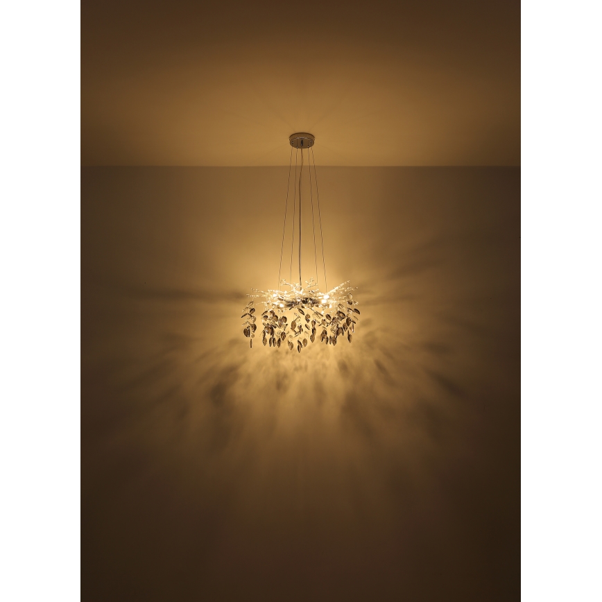 Globo - Κρεμαστό φωτιστικό οροφής 8xG9/8W/230V διάμετρος 61 cm χρυσό