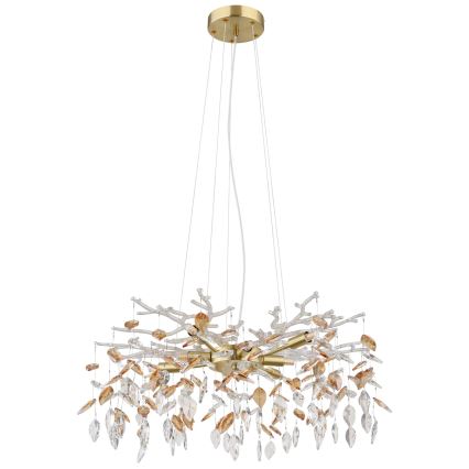 Globo - Κρεμαστό φωτιστικό οροφής 8xG9/8W/230V διάμετρος 61 cm χρυσό