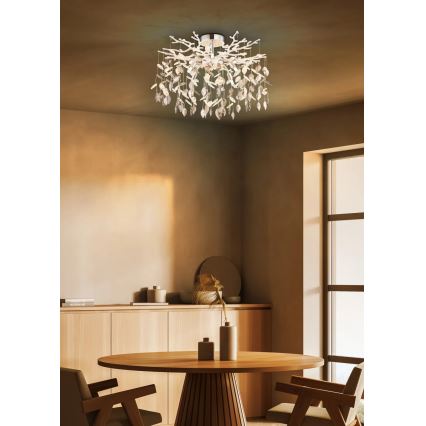Globo - Κρεμαστό φωτιστικό με ράβδο 8xG9/8W/230V γυαλιστερό χρώμιο