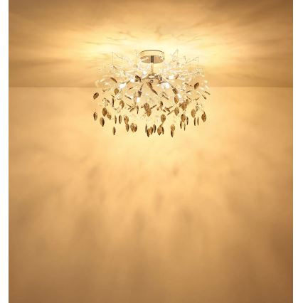 Globo - Κρεμαστό φωτιστικό με ράβδο 8xG9/8W/230V γυαλιστερό χρώμιο