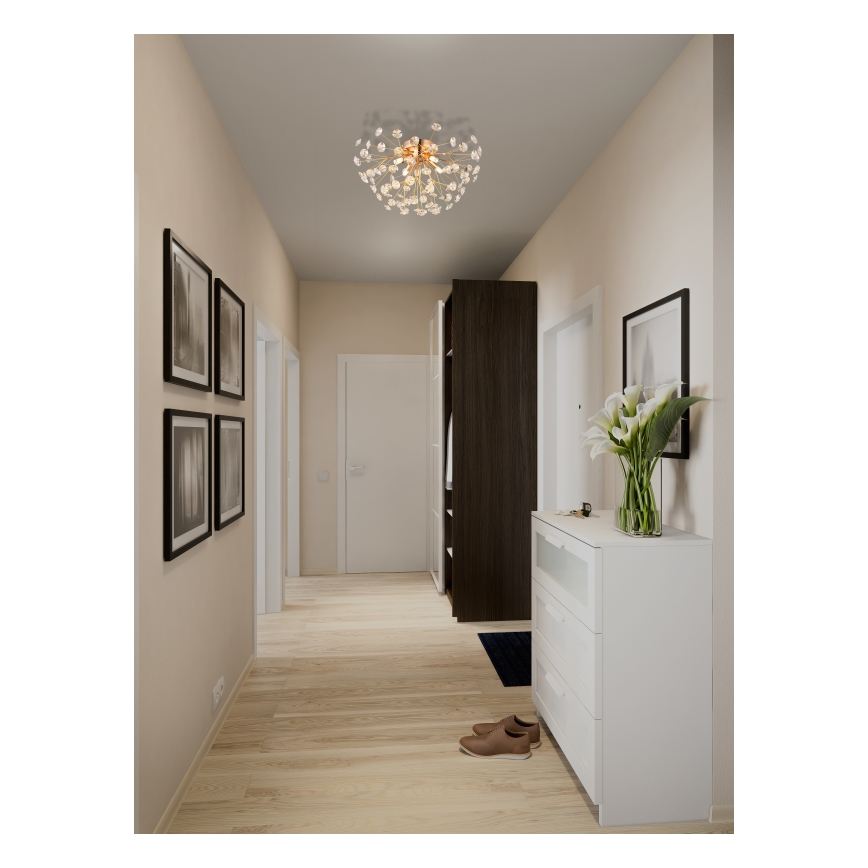 Globo - Φωτιστικό οροφής LED 4xG9/3,5W/230V διάμετρος 45 cm χρυσό