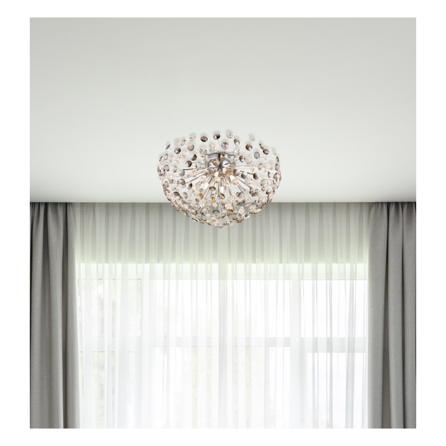 Globo - Φωτιστικό οροφής LED 6xG9/3,5W/230V διάμετρος 60 cm γυαλιστερό χρώμιο