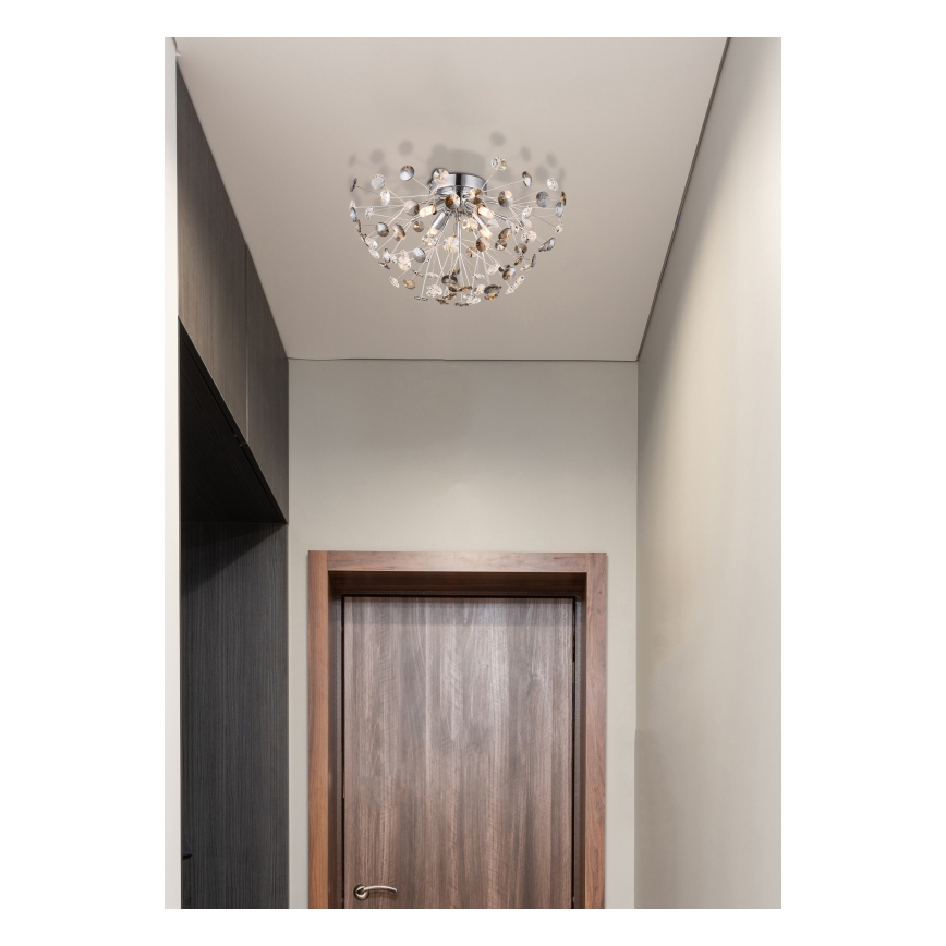 Globo - Φωτιστικό οροφής LED 4xG9/3,5W/230V διάμετρος 45 cm γυαλιστερό χρώμιο