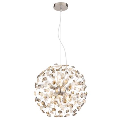 Globo - LED πολυέλαιος σε καλώδιο 8xG9/3,5W/230V γυαλιστερό χρώμιο