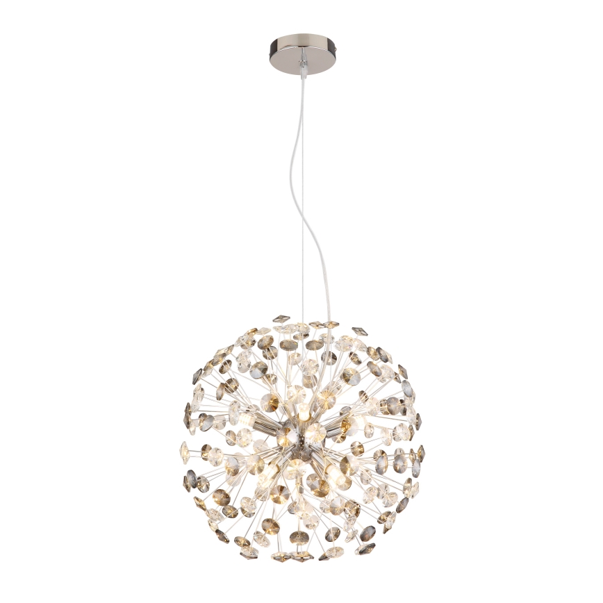 Globo - LED πολυέλαιος σε καλώδιο 8xG9/3,5W/230V γυαλιστερό χρώμιο
