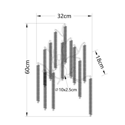 Globo - Επιτοίχιο φωτιστικό LED 3xG9/8W/230V