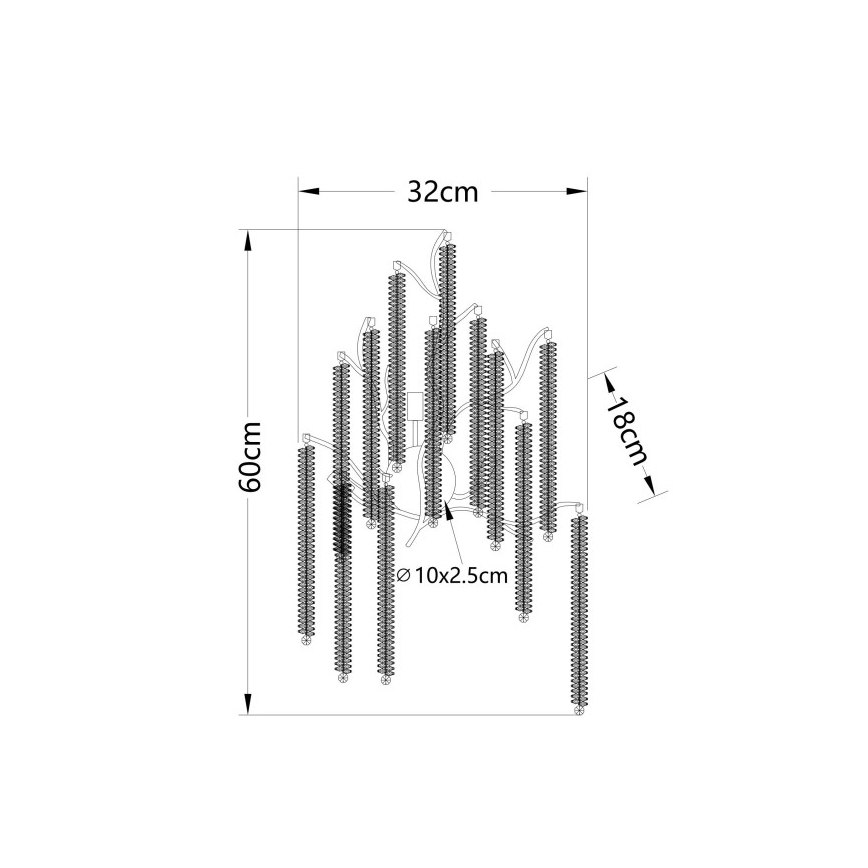 Globo - Επιτοίχιο φωτιστικό LED 3xG9/8W/230V
