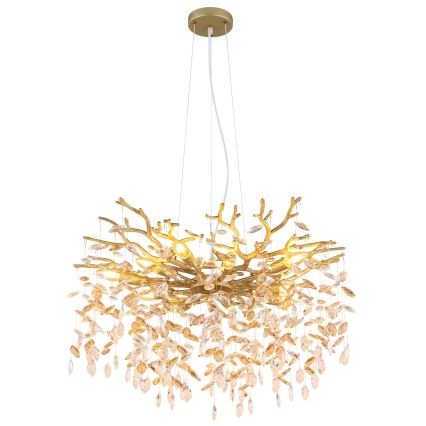 Globo - Κρεμαστό φωτιστικό με καλώδιο 10xE14/40W/230V χρυσό