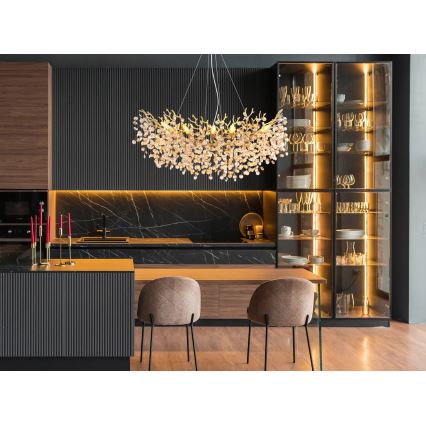 Globo - Κρεμαστό φωτιστικό με σύρμα 10xE14/40W/230V χρυσό