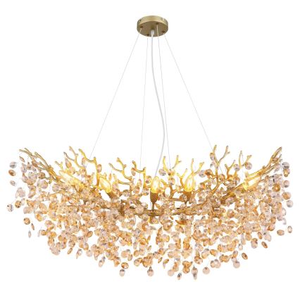 Globo - Κρεμαστό φωτιστικό με σύρμα 10xE14/40W/230V χρυσό