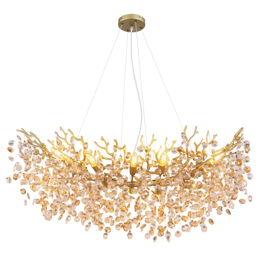 Globo - Κρεμαστό φωτιστικό με σύρμα 10xE14/40W/230V χρυσό