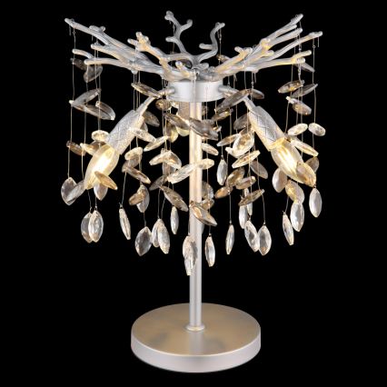 Globo - Επιτραπέζιο φωτιστικό 3xE14/40W/230V ασημί