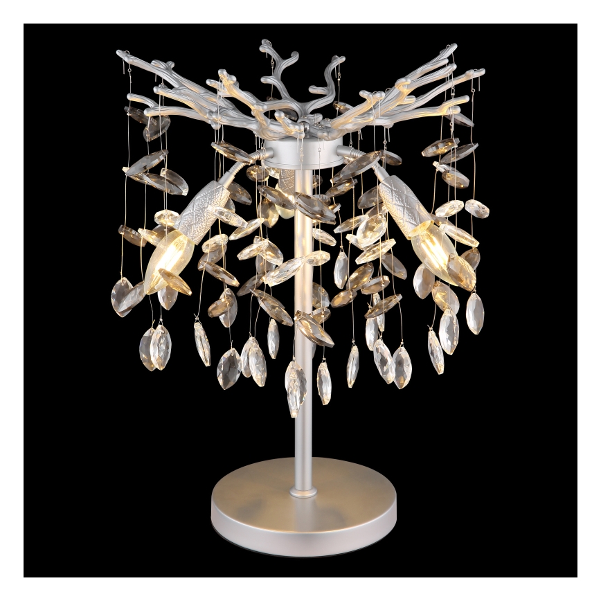 Globo - Επιτραπέζιο φωτιστικό 3xE14/40W/230V ασημί