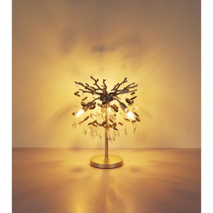 Globo - Επιτραπέζιο φωτιστικό 3xE14/40W/230V ασημί