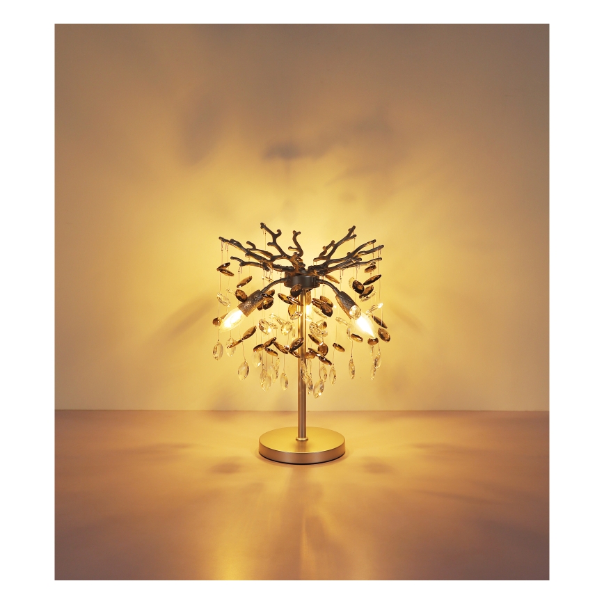 Globo - Επιτραπέζιο φωτιστικό 3xE14/40W/230V ασημί