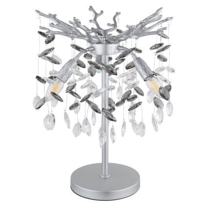 Globo - Επιτραπέζιο φωτιστικό 3xE14/40W/230V ασημί