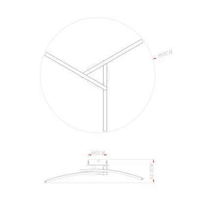 Globo - LED Πλαφονιέρα οροφής 3xLED/6W/230V