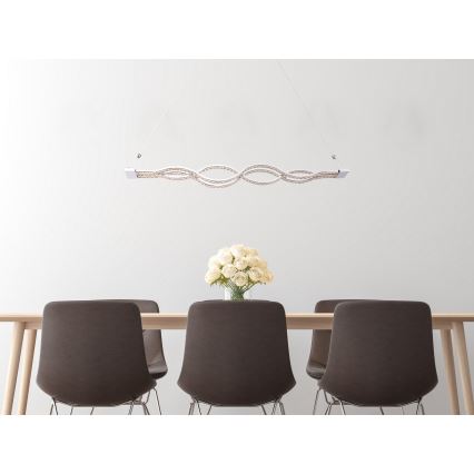 Globo - Ρυθμιζόμενο κρεμαστό φωτιστικό LED με καλώδιο LED/30W/230V + τηλεχειριστήριο