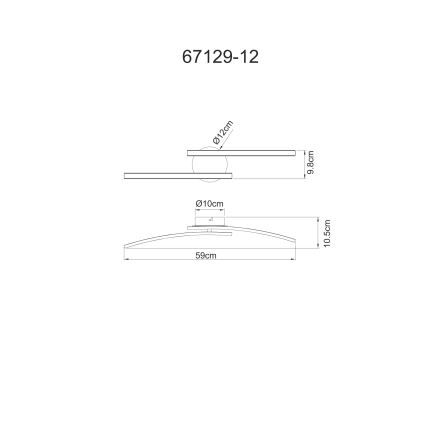 Globo - LED Πλαφονιέρα οροφής 2xLED/6W/230V