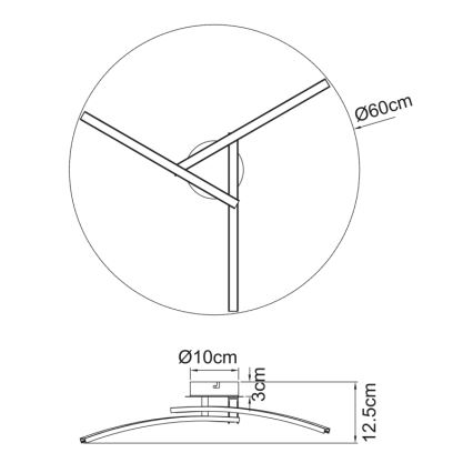 Globo - LED Πλαφονιέρα οροφής 3xLED/6W/230V