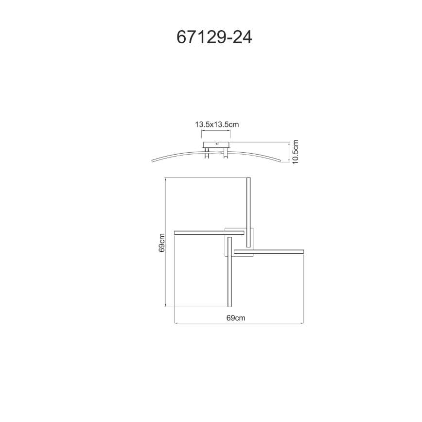 Globo - Φωτιστικό οροφής LED 4xLED/6W/230V 3000/4000/6000K