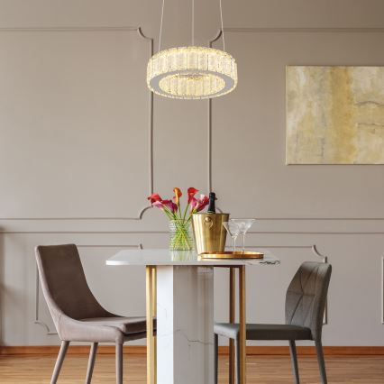 Globo - Led Dimmable κρεμαστό φωτιστικό οροφής LED/30W/230V 2700-6000K διάμετρος 30 cm + τηλεχειριστήριο