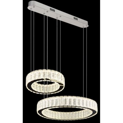 Globo - Led Dimmable κρεμαστό φωτιστικό οροφής LED/80W/230V 2700-6000K + τηλεχειριστήριο
