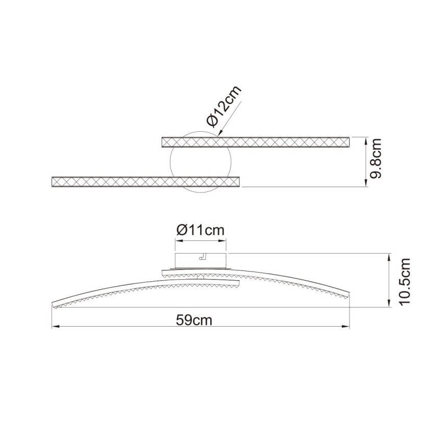 Globo - LED Πλαφονιέρα οροφής μπάνιου 2xLED/6W/230V IP44