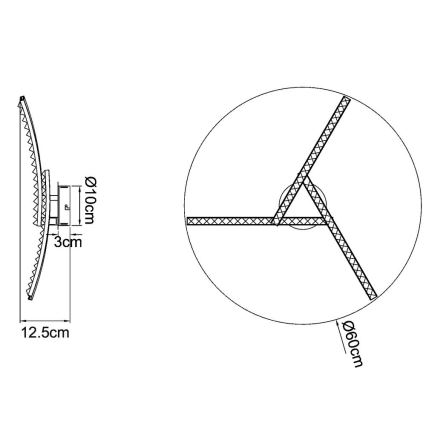 Globo - LED Επιφανειακό φωτιστικό οροφής LED/18W/230V 2700/4000/6000K