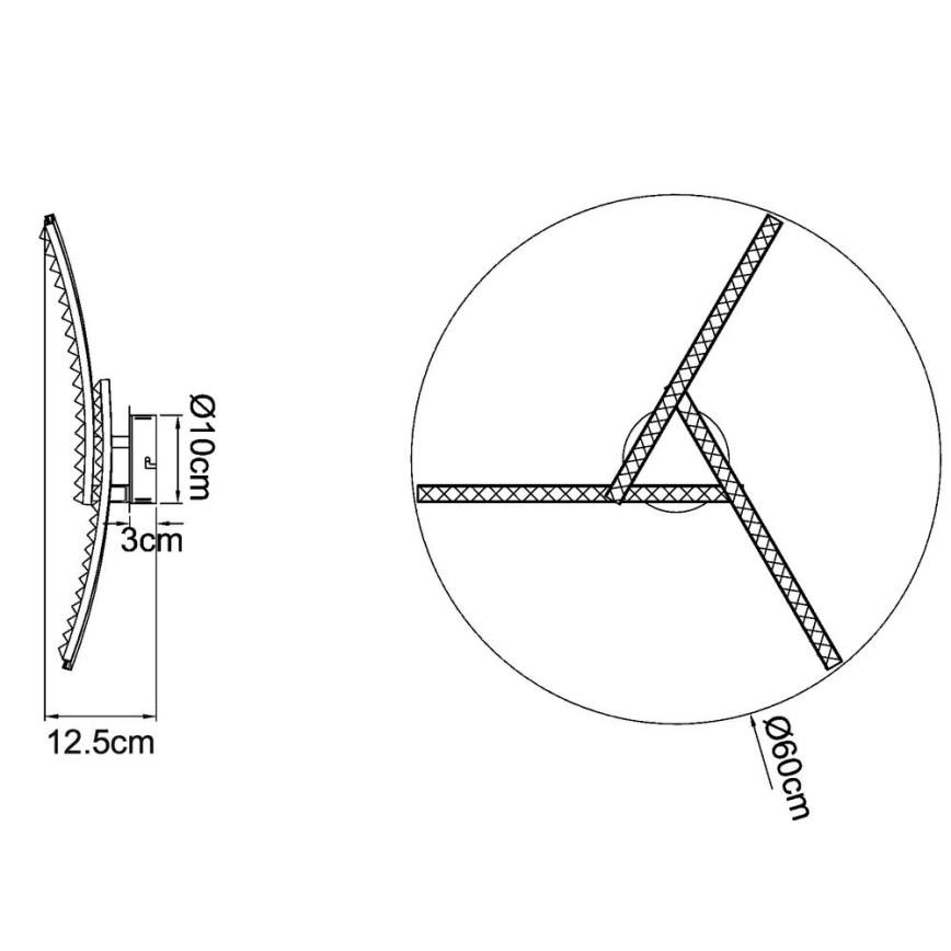 Globo - LED Επιφανειακό φωτιστικό οροφής LED/18W/230V 2700/4000/6000K