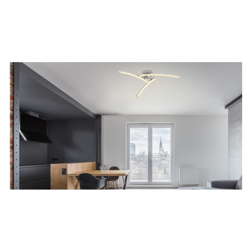 Globo - LED Πλαφονιέρα οροφής μπάνιου 3xLED/6W/230V IP44