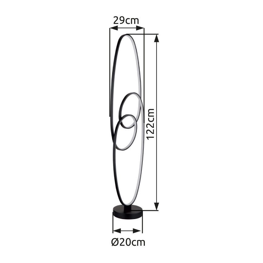 Globo - Επιδαπέδια λάμπα LED LED/39W/230V 2700/4000/6500K