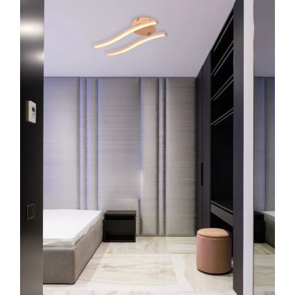 Globo - LED Πλαφονιέρα οροφής LED/12W/230V 3000K πορτοκαλί